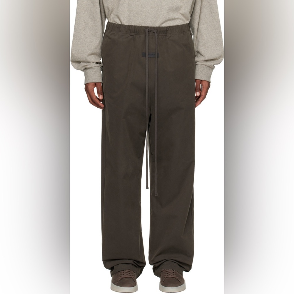 NWT Essentials FOG‎ Men's Relaxed Trouser Off Black XXS
